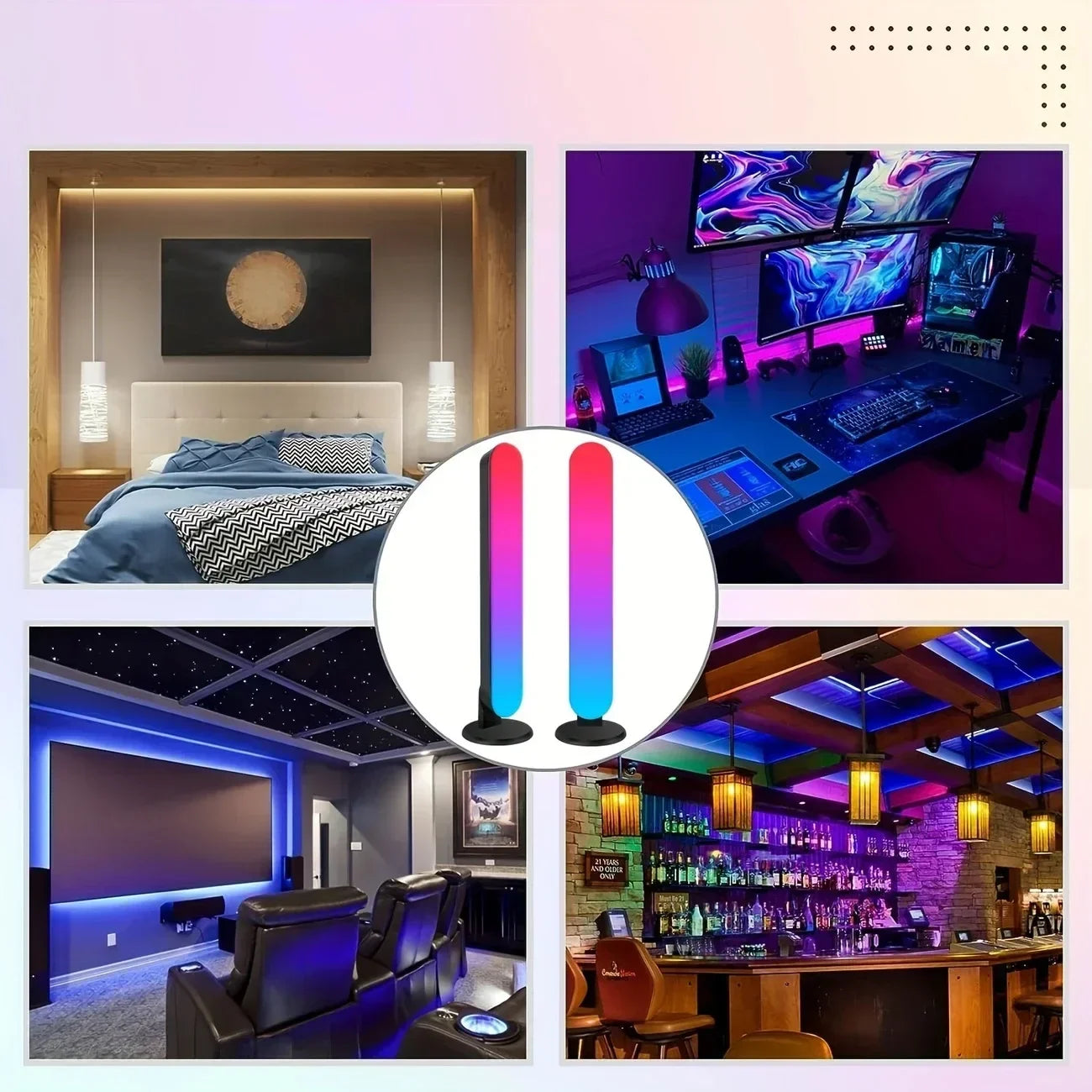 AuraSync Sound-Reactive RGB Light Bar